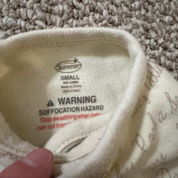 Bundle of 2 Summer SwaddleMe Infant Velcro Wrap Swaddles Size Small - Picture 5 of 5